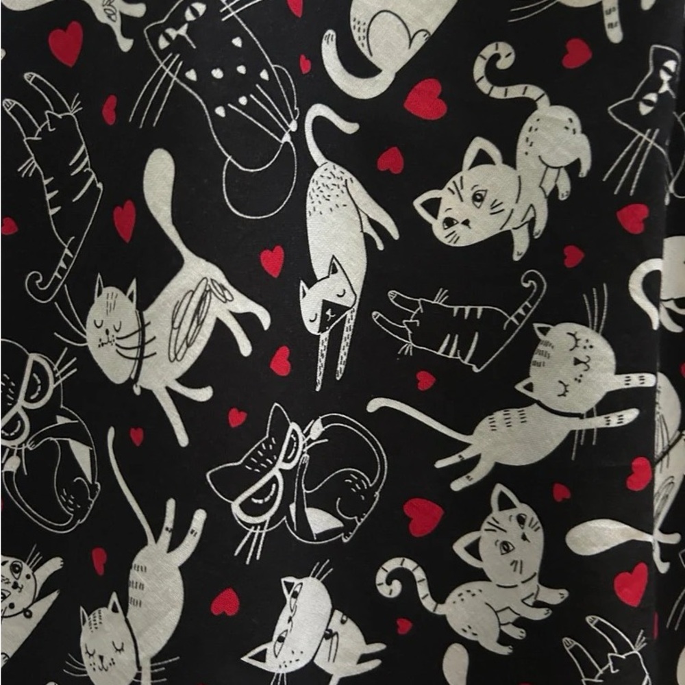 Cats and Hearts Midi Dress - Picture 3 of 7